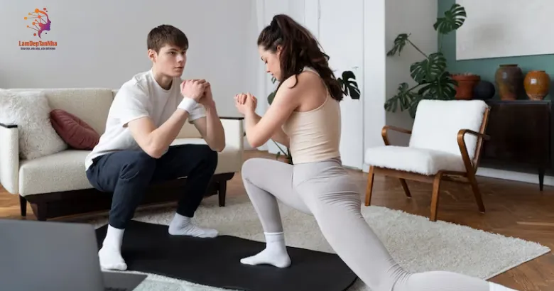 Tập luyện để thư giãn tận nhà cùng chuyên viên phục vụ hỗ trợ