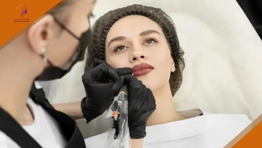 Phun môi tận nhà màu chuẩn, không đau