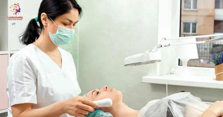 So sánh hiệu quả trị mụn tận nhà có chuyên viên và spa truyền thống