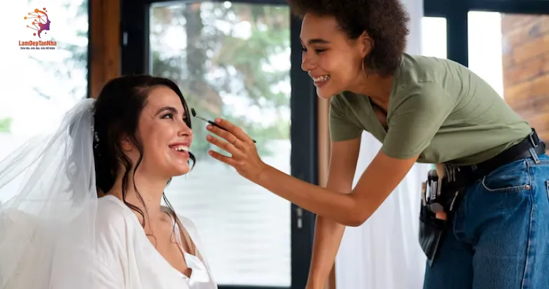 Vì sao cô dâu nên chọn dịch vụ nối mi tận nhà?